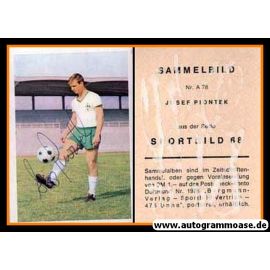 Autogramm Fussball | SV Werder Bremen | 1968 | Josef PIONTEK (Bergmann A078)