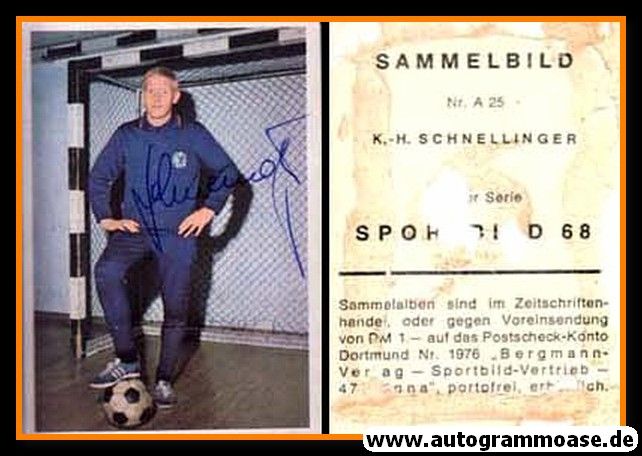 Autogramm Fussball | DFB | 1968 | Karl-Heinz SCHNELLINGER (Bergmann A025)
