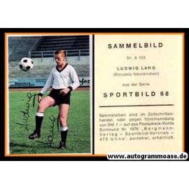 Autogramm Fussball | Borussia Neunkirchen | 1968 | Ludwig LANG (Bergmann A153)