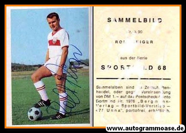 Autogramm Fussball | VfB Stuttgart | 1968 | Rolf GEIGER (Bergmann A090)