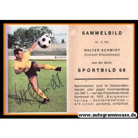 Autogramm Fussball | Eintracht Braunschweig | 1968 | Walter SCHMIDT (Bergmann A150)