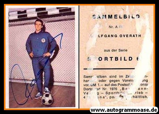 Autogramm Fussball | DFB | 1968 | Wolfgang OVERATH (Bergmann A041)