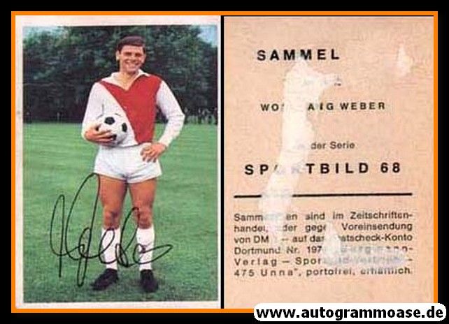 Autogramm Fussball | 1. FC Köln | 1968 | Wolfgang WEBER (Bergmann A040)