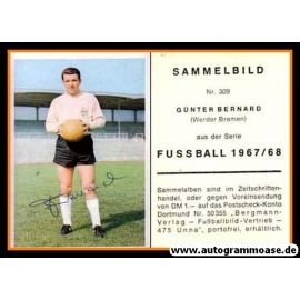 Autogramm Fussball | SV Werder Bremen | 1967 | Günter BERNARD (Bergmann 309)