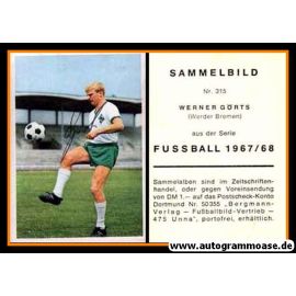 Autogramm Fussball | SV Werder Bremen | 1967 | Werner GÖRTS (Bergmann 315)
