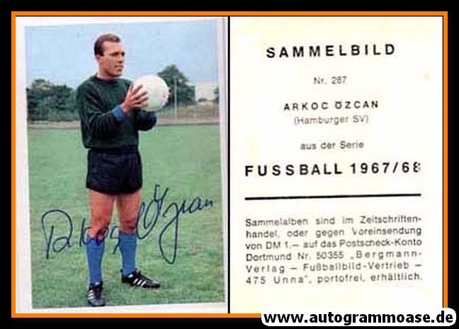Autogramm Fussball | Hamburger SV | 1967 | Arkoc ÖZCAN (Bergmann 287)