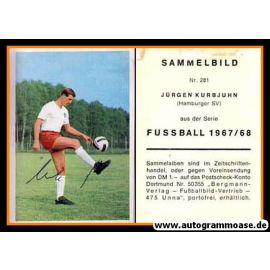 Autogramm Fussball | Hamburger SV | 1967 | Jürgen KURBJUHN (Bergmann 281)