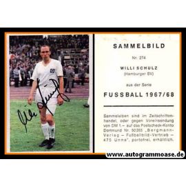 Autogramm Fussball | Hamburger SV | 1967 | Willi SCHULZ (Bergmann 274)