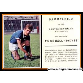 Autogramm Fussball | Karlsruher SC | 1967 | Günter HERRMANN (Bergmann 266)