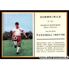 Autogramm Fussball | FC Bayern München | 1967 | Rudolf NAFZIGER (Bergmann 134)