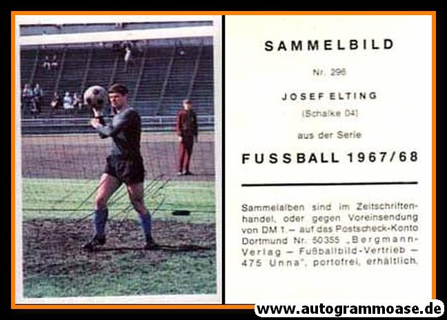 Autogramm Fussball | FC Schalke 04 | 1967 | Josef ELTING (Bergmann 296)
