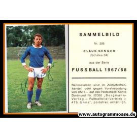 Autogramm Fussball | FC Schalke 04 | 1967 | Klaus SENGER (Bergmann 306)