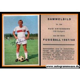 Autogramm Fussball | VfB Stuttgart | 1967 | Rudi ENTENMANN (Bergmann 244)