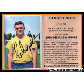 Autogramm Fussball | Eintracht Braunschweig | 1968 | Gerd SABOROWSKI (Bergmann B192)