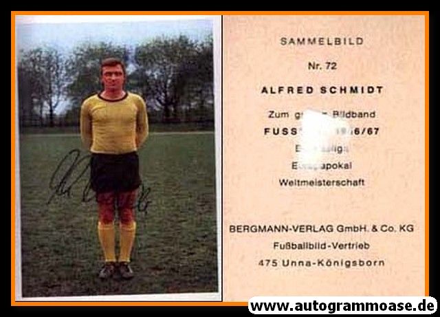 Autogramm Fussball | Borussia Dortmund | 1966 | Alfred SCHMIDT (Bergmann 072)