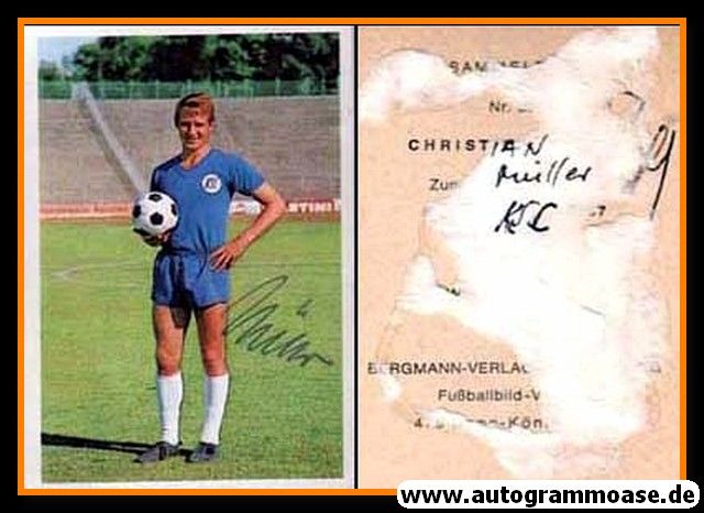 Autogramm Fussball | Karlsruher SC | 1966 | Christian MÜLLER (Bergmann 327)
