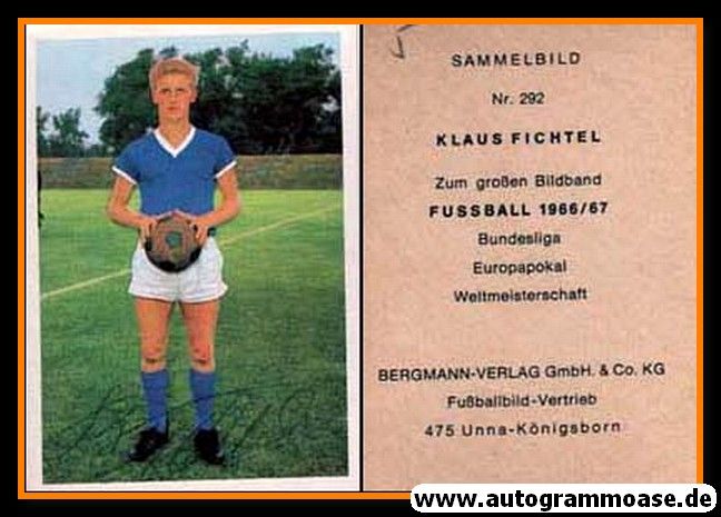 Autogramm Fussball | FC Schalke 04 | 1966 | Klaus FICHTEL (Bergmann 292)