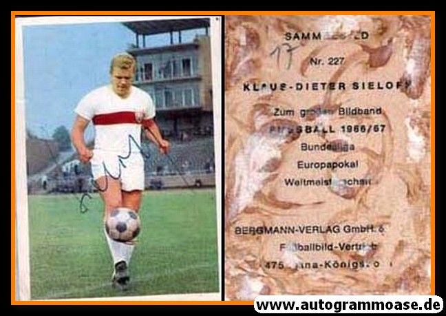 Autogramm Fussball | VfB Stuttgart | 1966 | Klaus-Dieter SIELOFF (Bergmann 227)