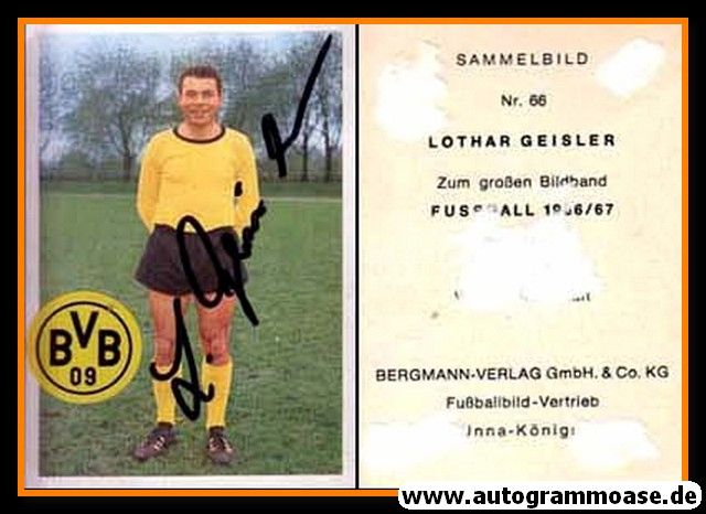 Autogramm Fussball | Borussia Dortmund | 1966 | Lothar GEISLER (Bergmann 066) _