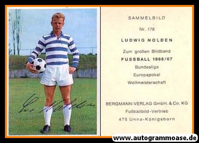 Autogramm Fussball | MSV Duisburg | 1966 | Ludwig NOLDEN (Bergmann 178)