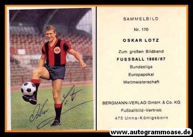 Autogramm Fussball | Eintracht Frankfurt | 1966 | Oskar LOTZ (Bergmann 170)