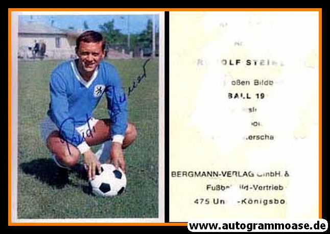 Autogramm Fussball | TSV 1860 München | 1966 | Rudolf STEINER (Bergmann 055)