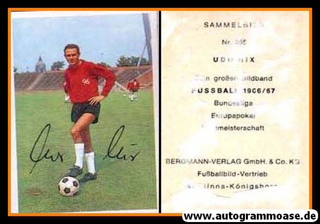 Autogramm Fussball | Hannover 96 | 1966 | Udo NIX (Bergmann 255)