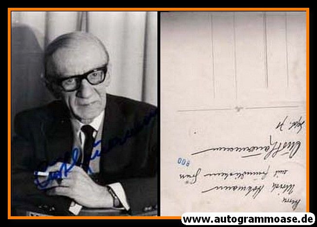 Autogramm Schauspieler | Curt LAUERMANN | 1970er (Portrait SW)