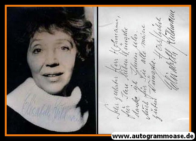 Autogramm Schauspieler | Elisabeth KUHLMANN | 1970er (Portrait SW)