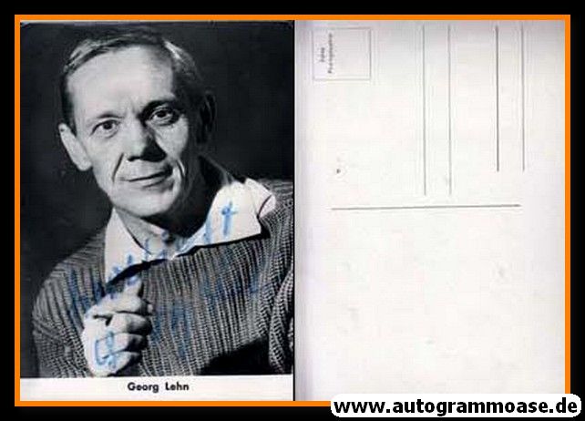 Autogramm Schauspieler | Georg LEHN | 1970er (Portrait SW Rüdel)
