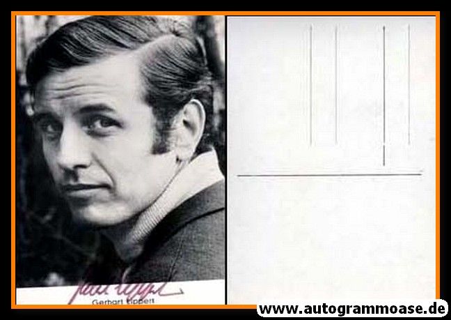 Autogramm Schauspieler | Gerhart LIPPERT | 1970er (Portrait SW)