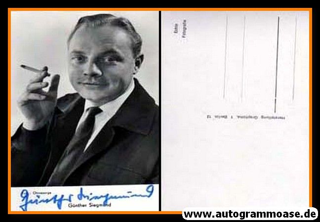 Autogramm Schauspieler | Günther SIEGMUND | 1970er (Portrait SW Graphima)