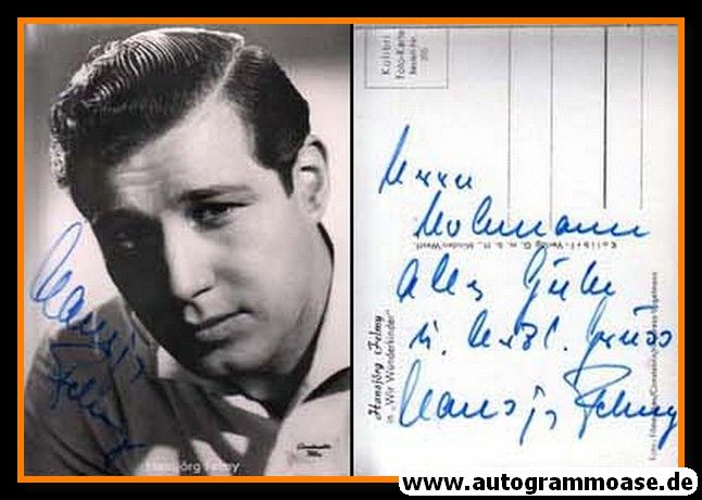 Autogramm Film | Hansjörg FELMY | 1958 "Wir Wunderkinder" (Constantin)