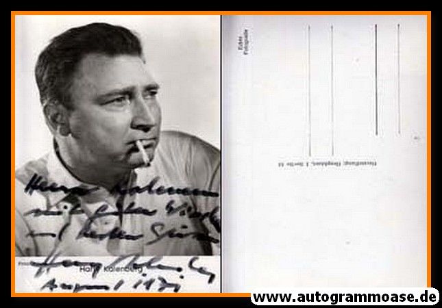 Autogramm Schauspieler | Harry KALENBERG | 1960er (Portrait SW Graphima)
