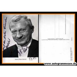 Autogramm Schauspieler | Heinz Peter SCHOLZ | 1970er (Portrait SW Rüdel)