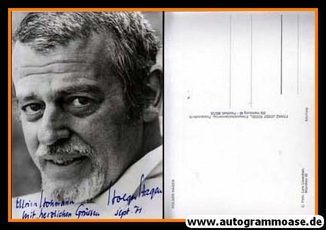 Autogramm Schauspieler | Holger HAGEN | 1960er (Portrait SW Rüdel)