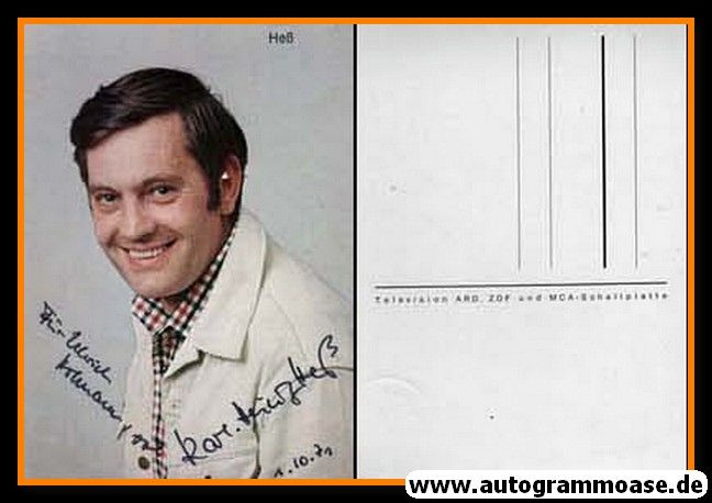 Autogramm Schauspieler | Karl-Heinz HESS | 1970er (Portrait Color)