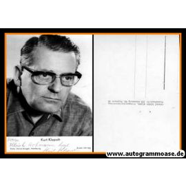 Autogramm Schauspieler | Kurt KLOPSCH | 1970er (Portrait SW Rüdel) Klügel