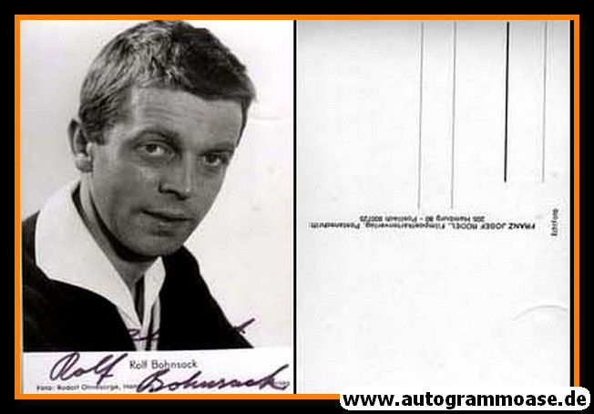 Autogramm Schauspieler | Rolf BOHNSACK | 1970er (Portrait SW Rüdel) Ohnesorge