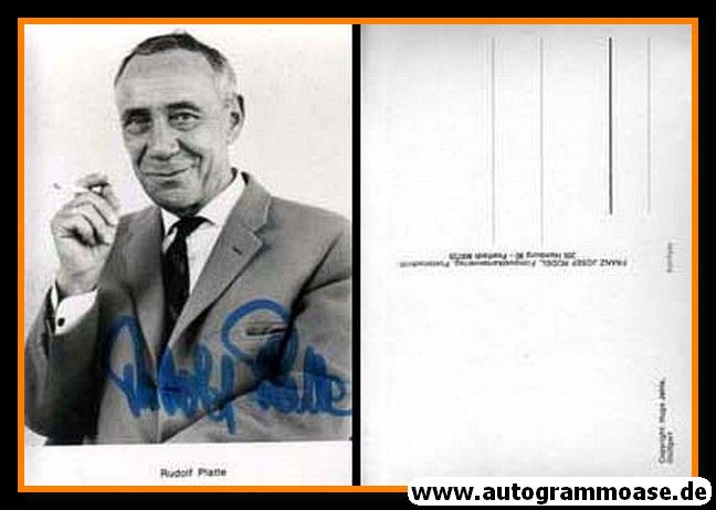 Autogramm Schauspieler | Rudolf PLATTE | 1970er (Portrait SW Rüdel) Jehle