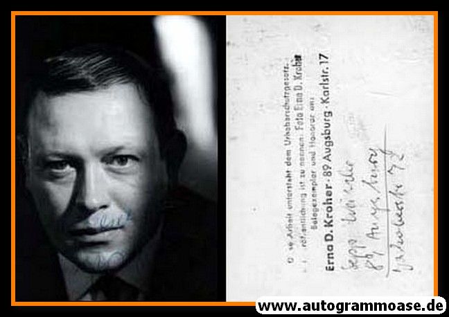 Autogramm Schauspieler | ??? Sepp WEISCHE ? | 1970er Foto (Portrait SW Kroher)