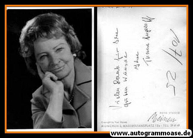 Autogramm Schauspieler | Therese ANGELOFF | 1970er (Portrait SW Meinen)
