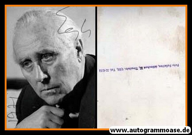 Autogramm Komponist | Werner EGK | 1970er (Portrait SW) Felicitas 