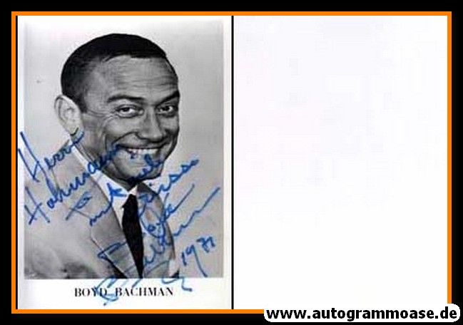 Autogramm Schauspieler | Boyd BACHMANN | 1970er (Portrait SW)