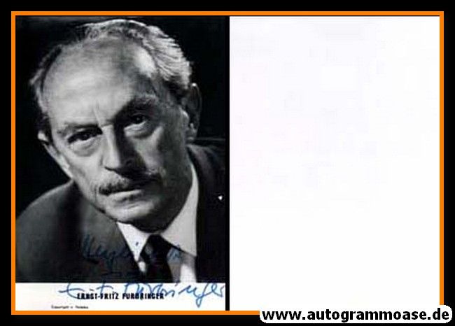 Autogramm Schauspieler | Ernst-Fritz FÜRBRINGER | 1970er (Portrait SW) Paleske