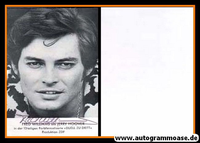 Autogramm Schauspieler | Fred WILLIAMS | 1970er (Portrait SW) Duell zu Dritt