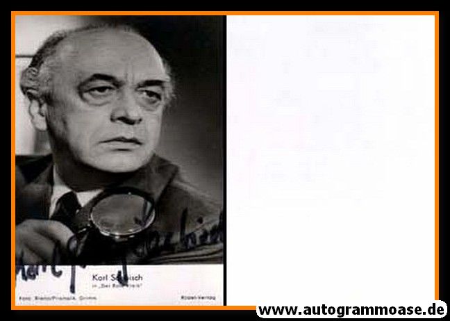 Autogramm Film | Karl SAEBISCH | 1960 "Edgar Wallace - Der Rote Kreis" (Rüdel)
