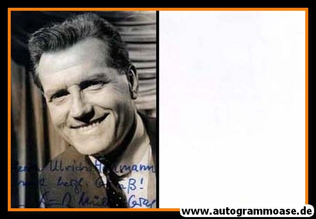 Autogramm Schauspieler | Kurt MÜLLER-GRAF | 1970er Foto (Portrait SW) _