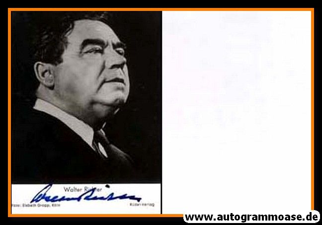 Autogramm Schauspieler | Walter RICHTER | 1970er (Portrait SW Rüdel) 2