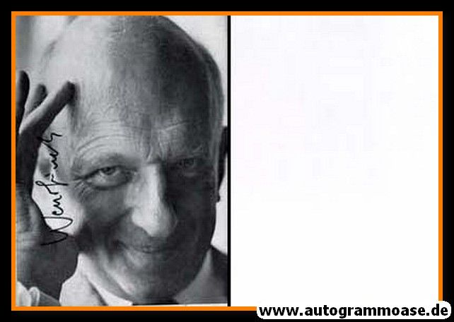Autogramm Schauspieler | Werner FINCK | 1970er (Portrait SW)